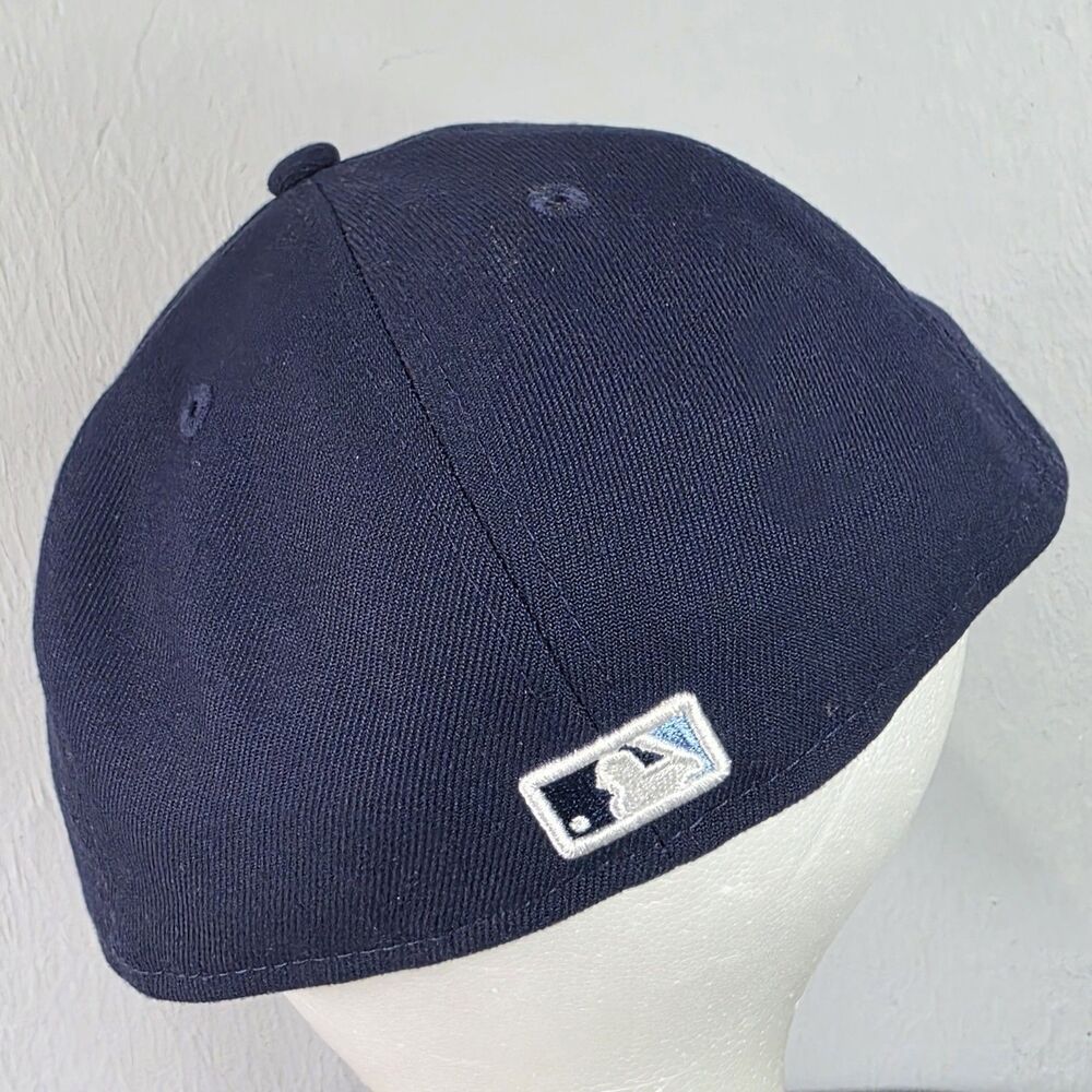 New Era 59FIFTY Tampa Bay Rays Navy Blue Fitted Hat Cap Size 7 3/8 MLB On-Field - Picture 5 of 12